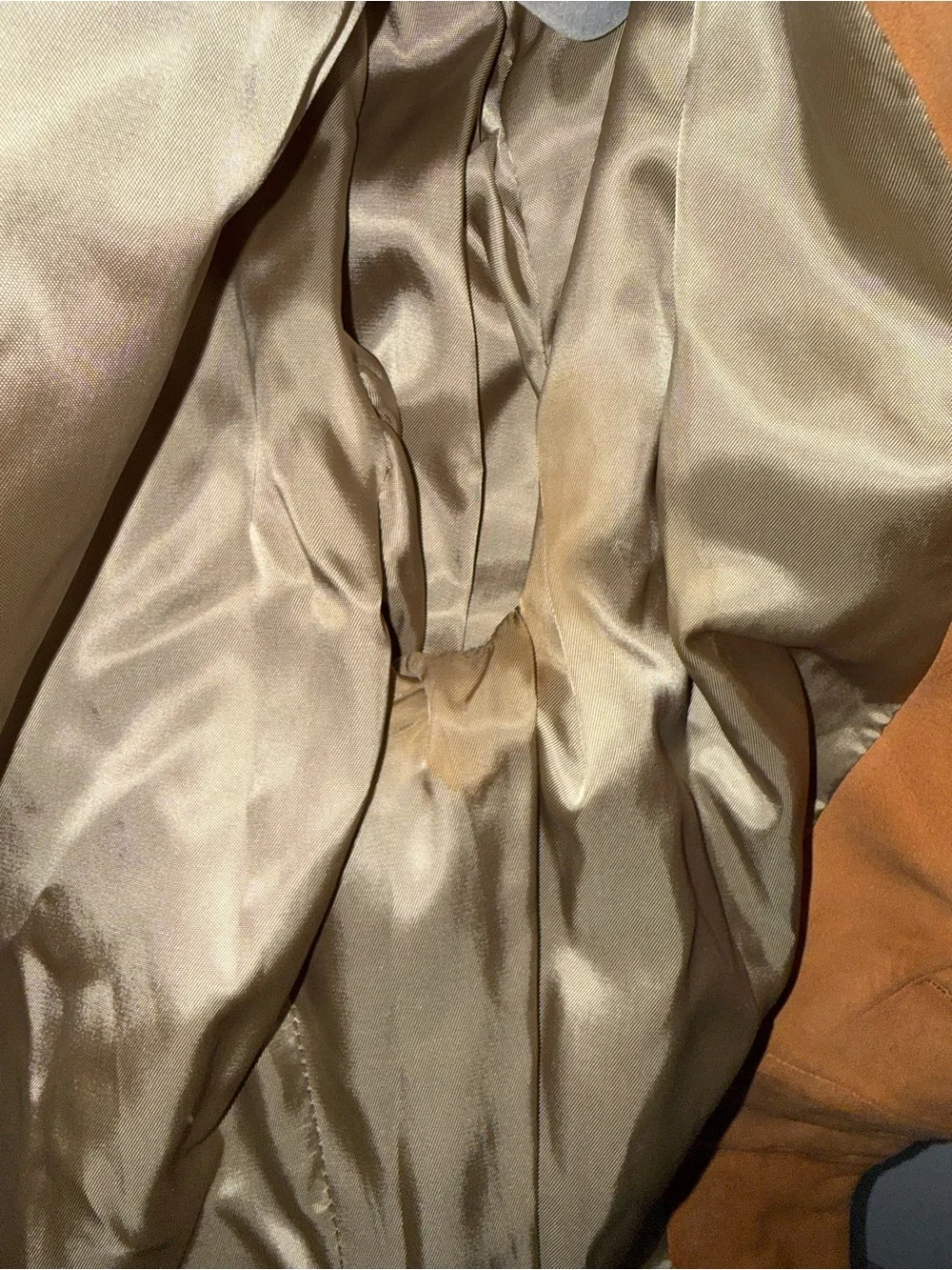 Vintage 70s Scully Tan Suede Leather Western Blazer Car Coat Jacket